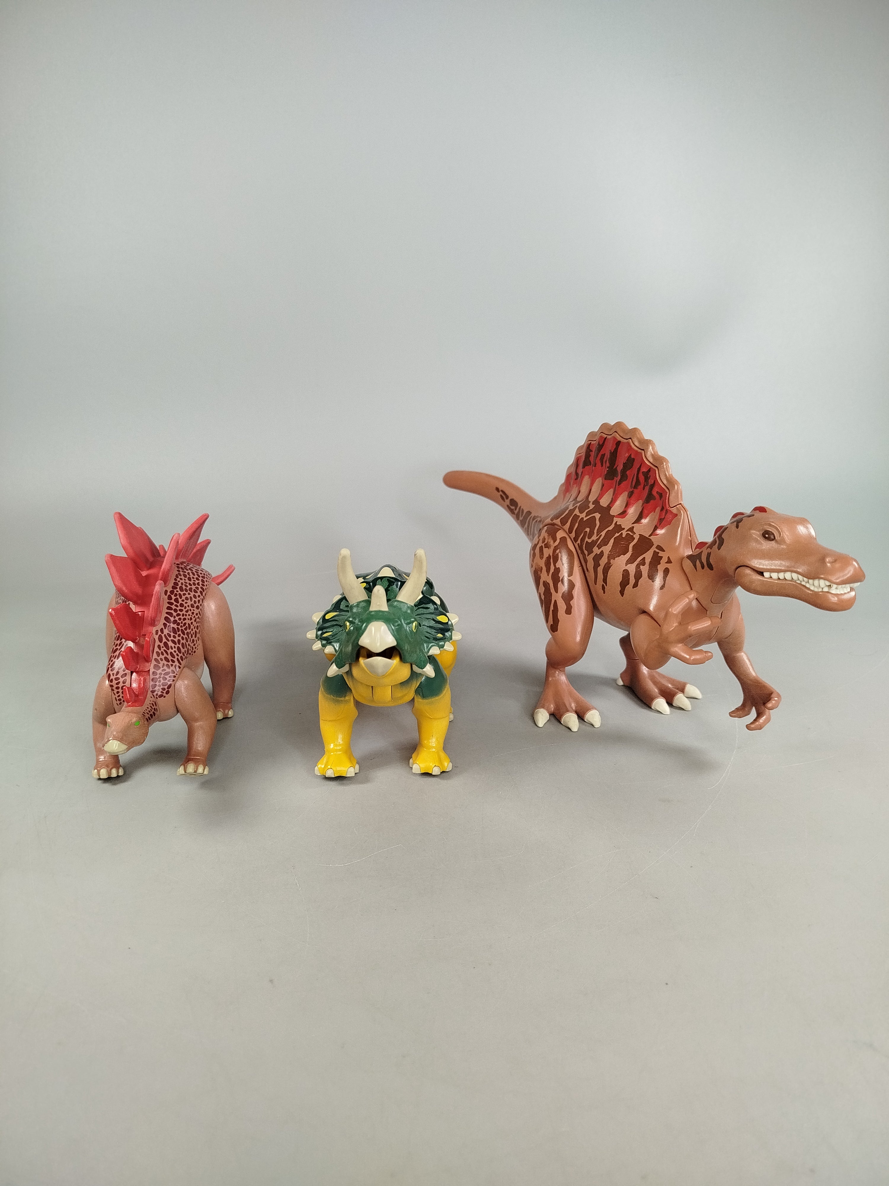 Playmobil Dinosaurier Figuren-Set von 3 – Triceratops, Stegosaurus & Spinosaurus